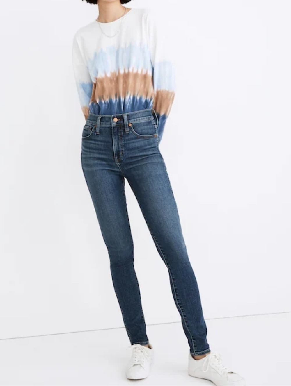 Madewell 10" High Rise Medium Wash Skinny Jeans
